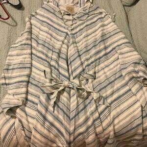 Chaser Blue and White Striped Dress